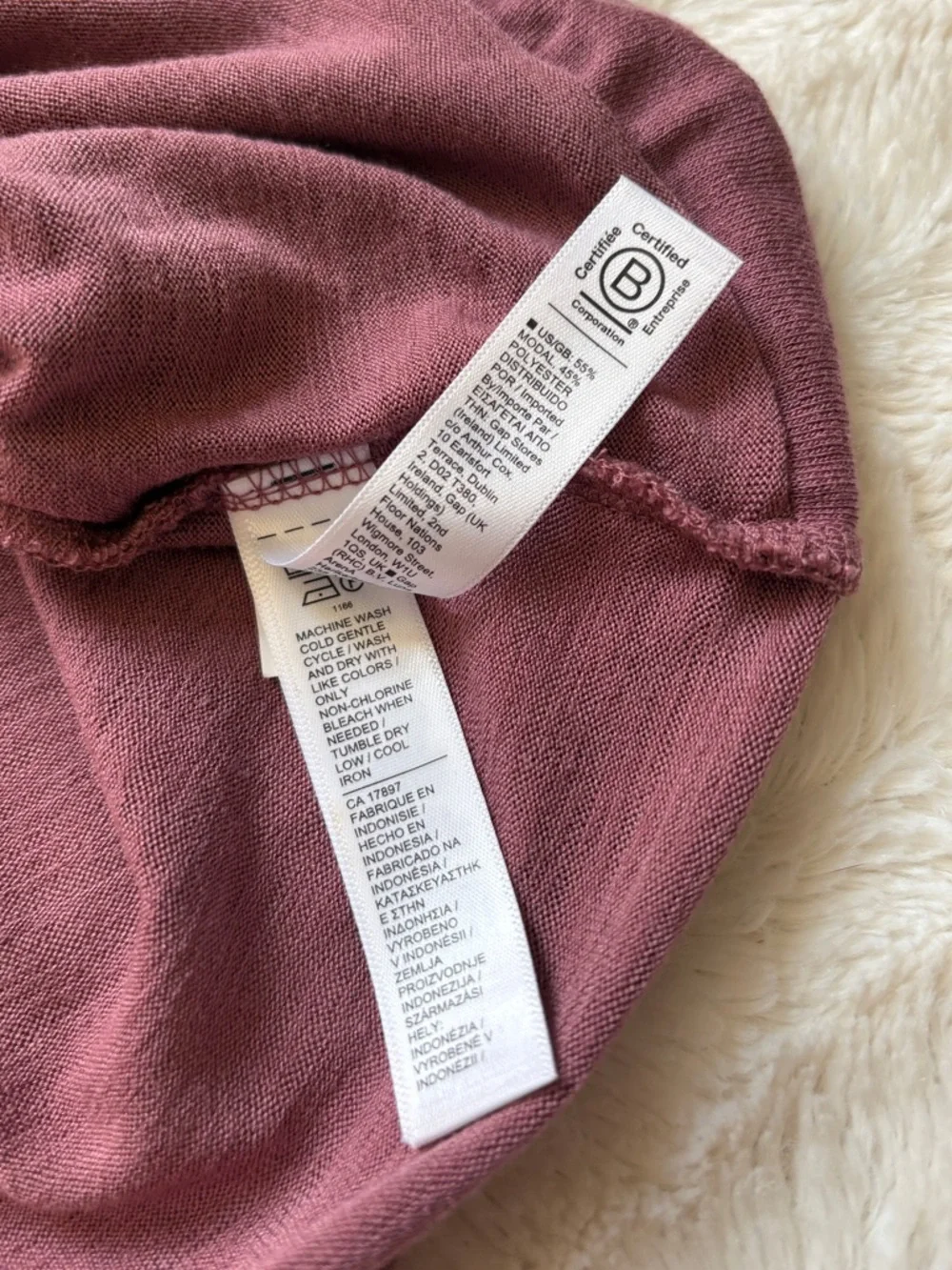 Athleta Breezy Wrap Tank Top in Pink Mauve Size Small | Athleisure Lounge Wear - Picture 6 of 8